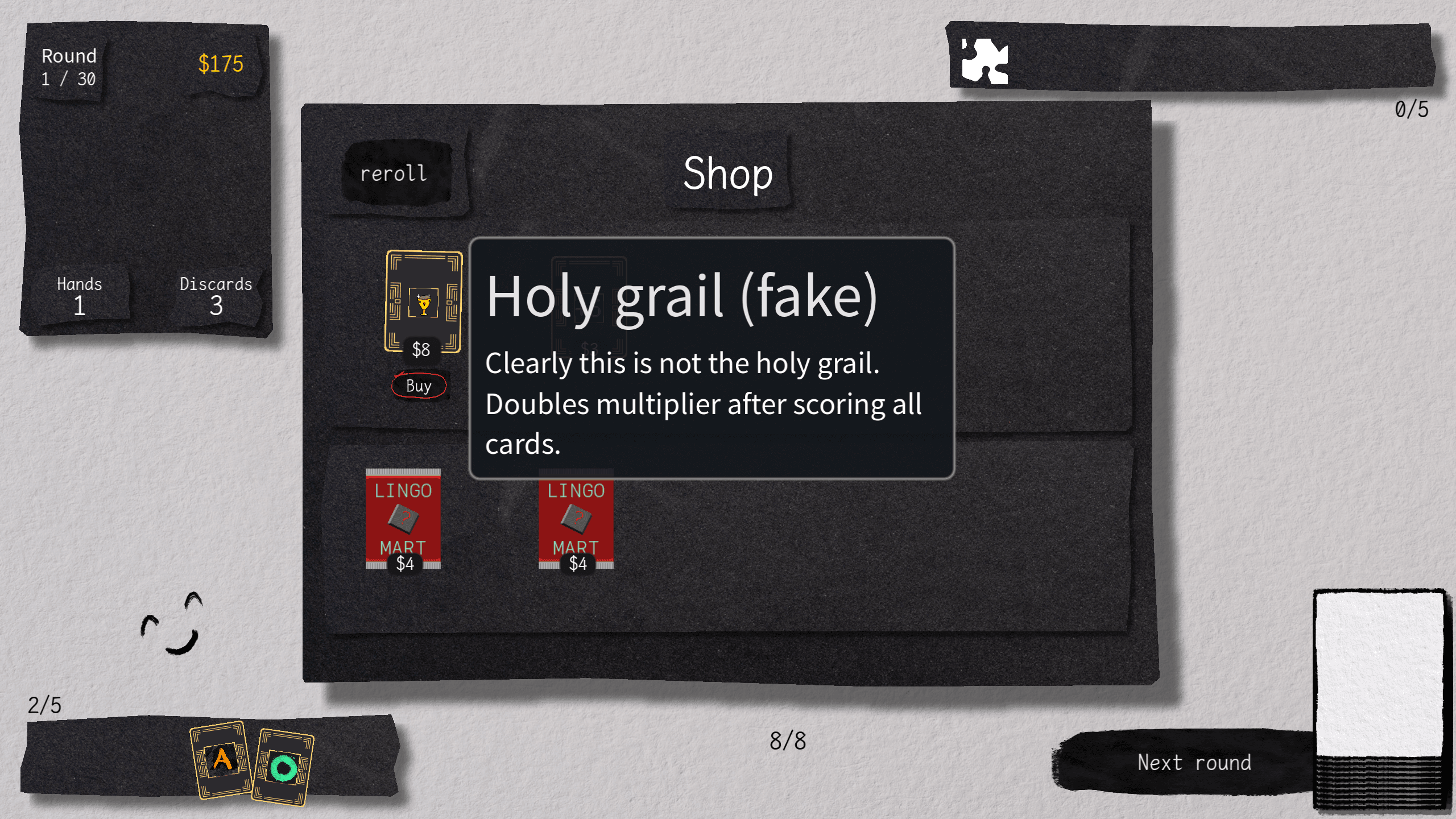 Upgrade & Progress - LingoRogue gameplay screenshot
